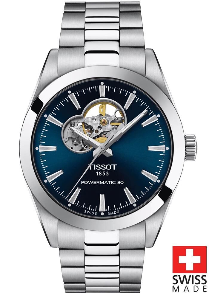 Tissot GENTLEMAN POWERMATIC 80 OPEN HEART T127.407.11.041.01 Kol Saati