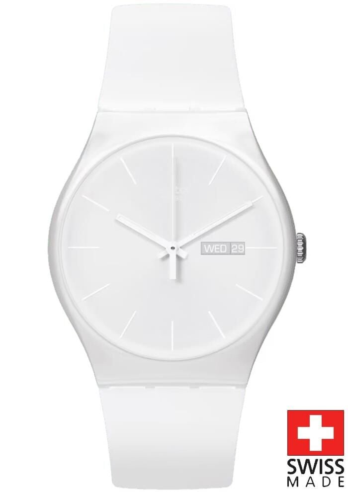 Swatch SO29W704-S14 WHITE REBEL Kol Saati