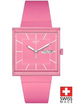 Swatch SO34P700 WHAT IF…PINK? Kol Saati